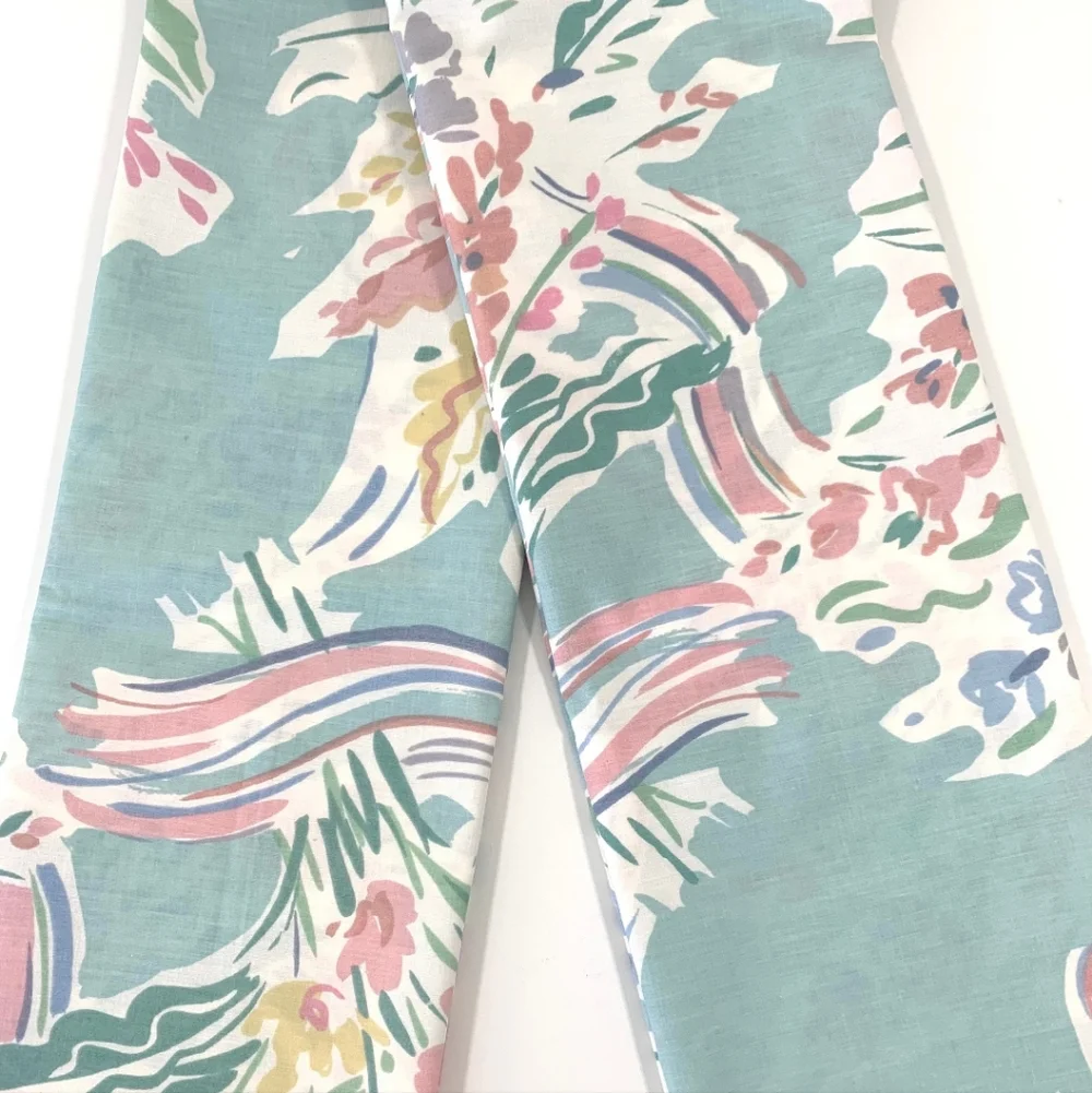 COLLIER CAMPBELL Duvet Cover Twin Floral Pastel Cotton Percale Vintage
